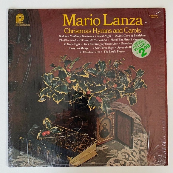Mario Lanza's "Christmas Hymns and Carols" vinyl record on Pickwick records CAS- - Picture 1 of 3